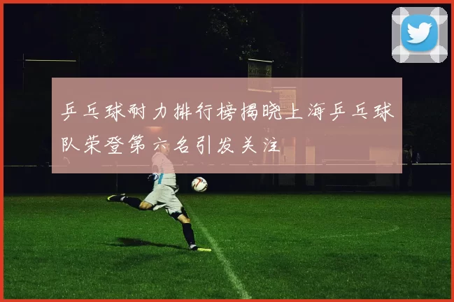 乒乓球耐力排行榜揭晓上海乒乓球队荣登第六名引发关注