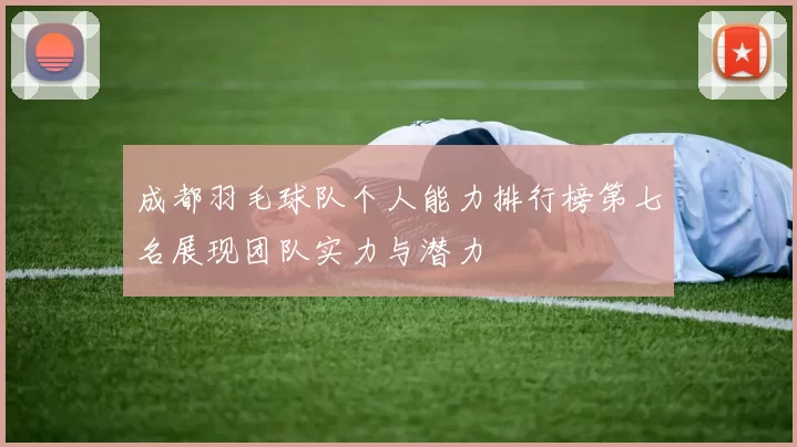成都羽毛球队个人能力排行榜第七名展现团队实力与潜力
